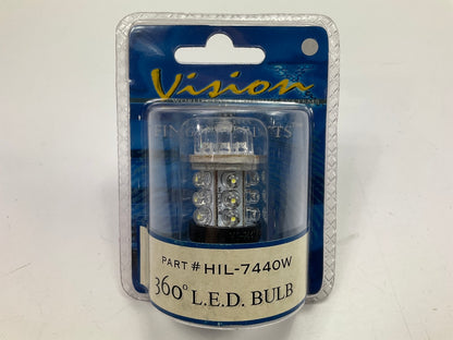 Vision X HIL-7440W 360 Degree LED Turn Signal Lamp Light Bulb #7440W