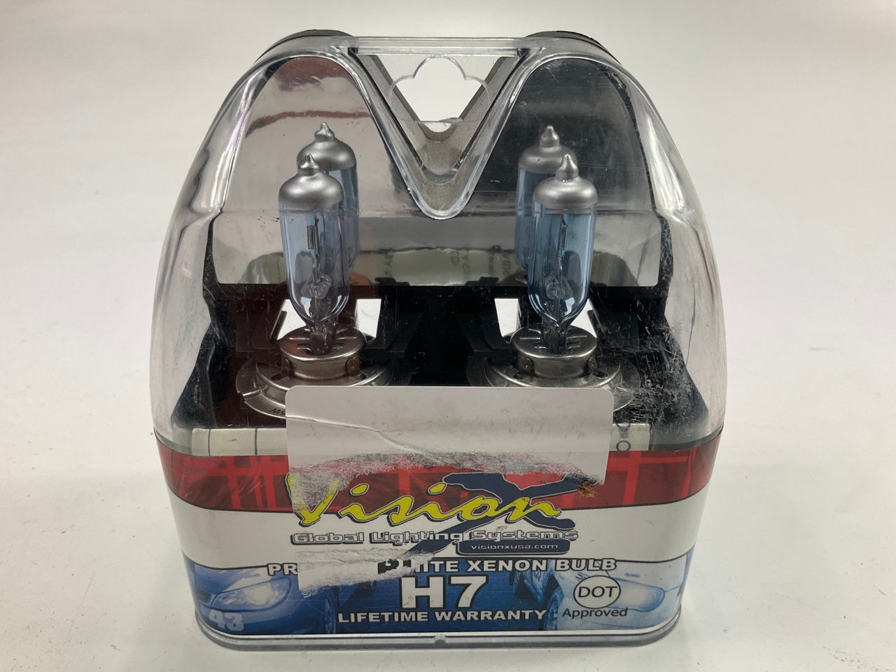VISION X VX-DH7 White Xenon Fog Light Lamp Light Bulb #H7, 55W 12V