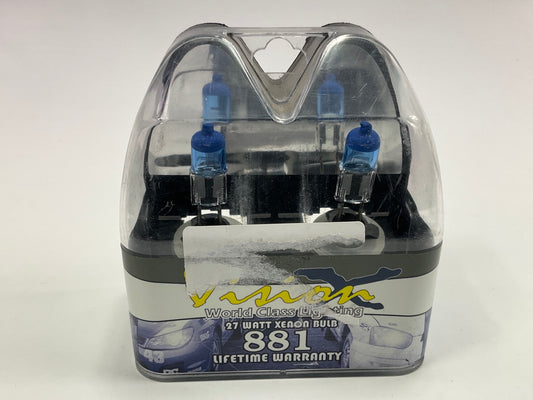 VISION X VX-L881 Xenon Fog Light Lamp Light Bulb #881, 27W - PAIR