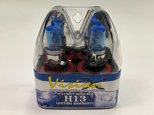VISION X VX-LH13 Hi/Low SuperWhite Head Light Lamp Light Bulb #H13, 65W