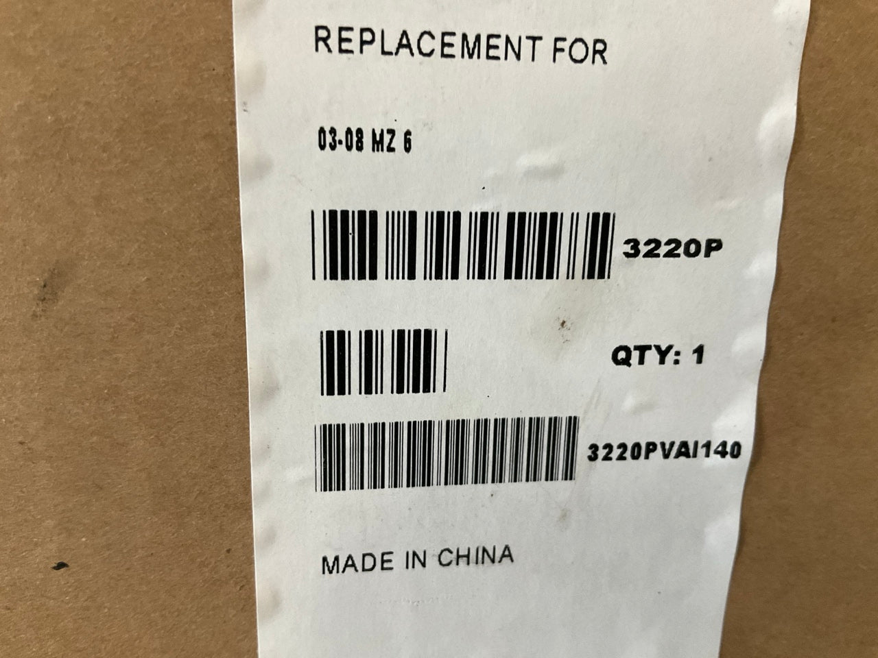 Vision 3220P A/C Condenser For 2003-2008 Mazda 6