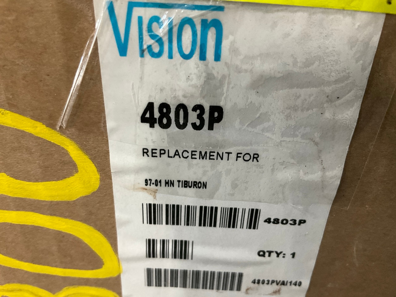 Vision 4803P A/C Condenser For 1997-2001 Hyundai Tiburon