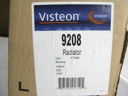 Visteon 9208 Radiator For 1996-1998 Grand Am, Achieva, Skylark