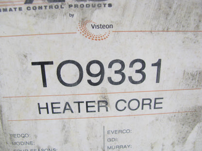 Visteon TO9331 HVAC Heater Core For 1986-1987 Toyota Celica