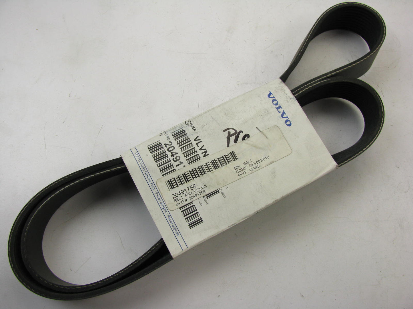 NEW - OEM Volvo 20491756 Serpentine Belt - 1.367'' X 58.75'' - 10 Ribs