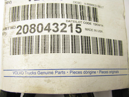 NEW GENUINE OEM Volvo 208043215 Heavy Duty Serpentine Belt  K080615