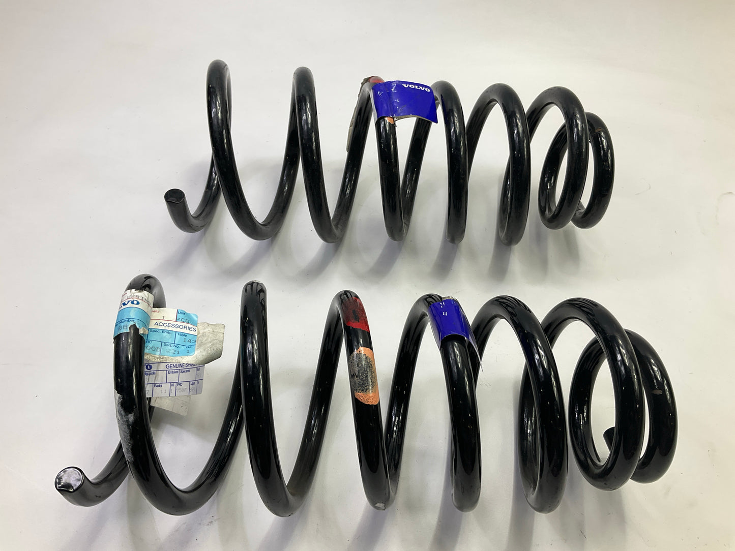 (2) NEW OEM Volvo 30645321 Rear Coil Springs - 2005-2007 Volvo S60 AWD