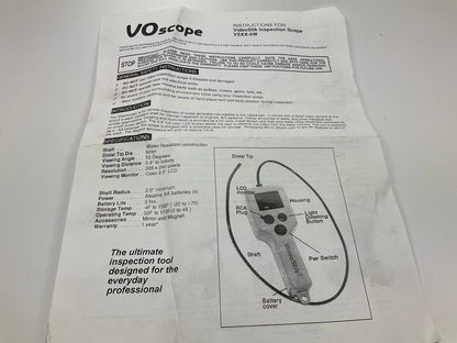 Damaged Grommet VOScope VideoStik - Video Flexible Probe Camera Inspection Scope
