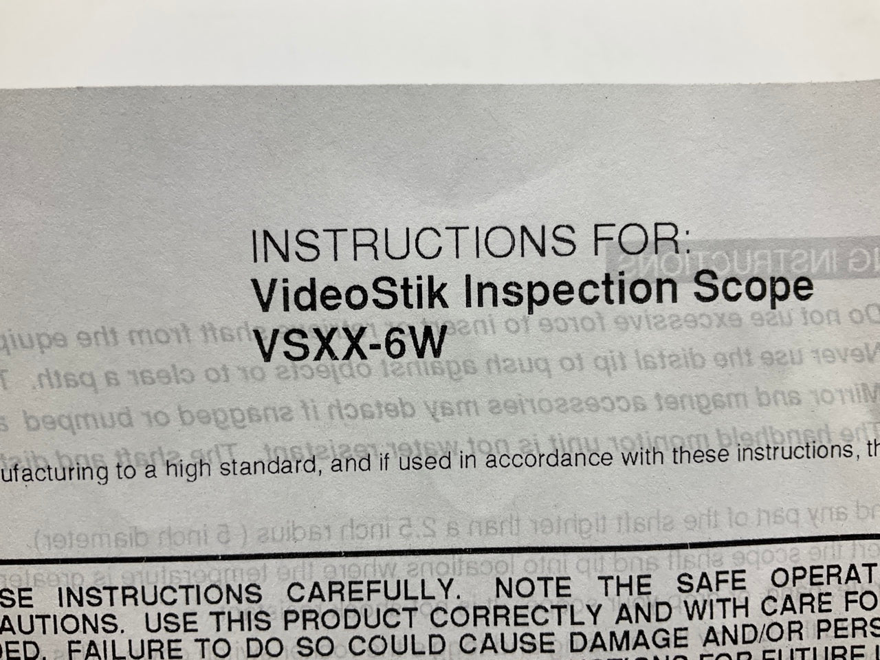 Damaged Grommet VOScope VideoStik - Video Flexible Probe Camera Inspection Scope