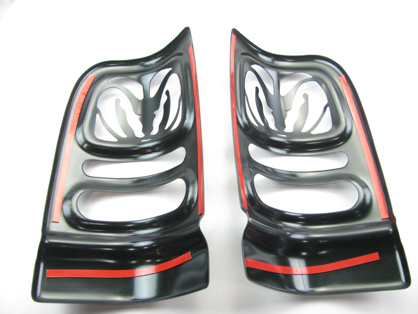 Vtech 27193 Smoked Big Horns Style Tail Light Covers - For 1994-2001 Ram 1500