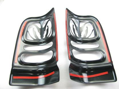 Vtech 27193 Smoked Big Horns Style Tail Light Covers - For 1994-2001 Ram 1500
