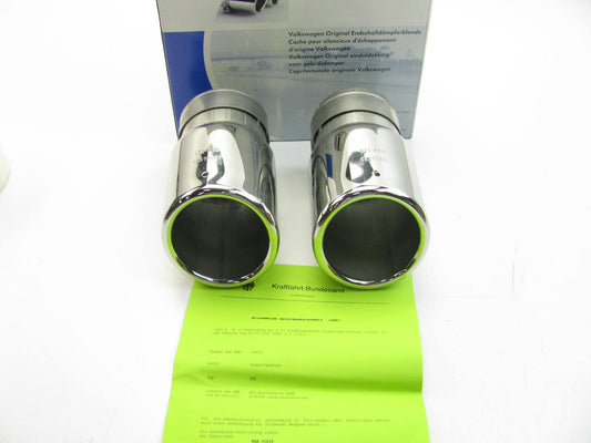 NEW GENUINE OEM Vw Audi 000071910 Dual Exhaust Tips Chrome