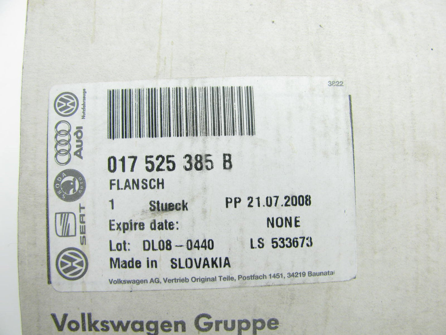 New Drive Shaft Pinion Yoke Differential Companion Flange OEM Audi 017525385B
