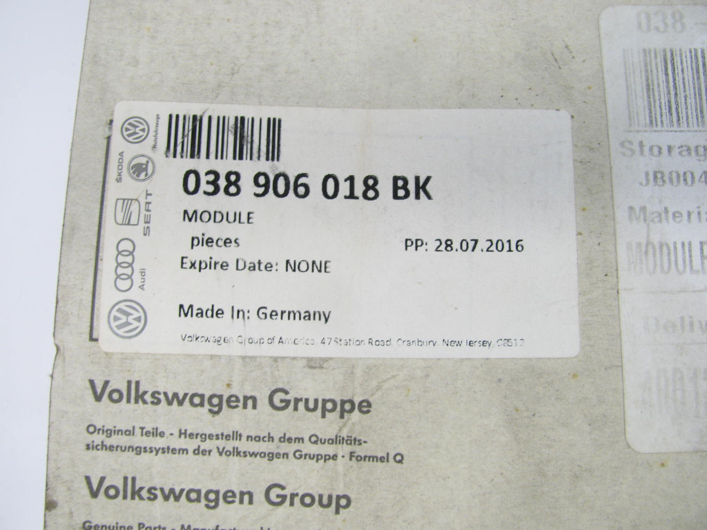 NEW OEM VW 038906018BK ECM Engine Control Computer Module 98-01 VW 1.9L TDI