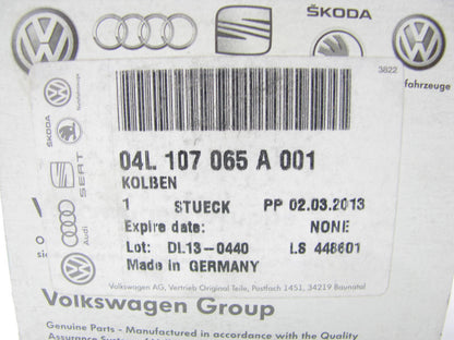 (4) NEW - OEM VW Audi 04L107065A001 Engine Pistons 2015-2016 TDI DIESEL 0.001