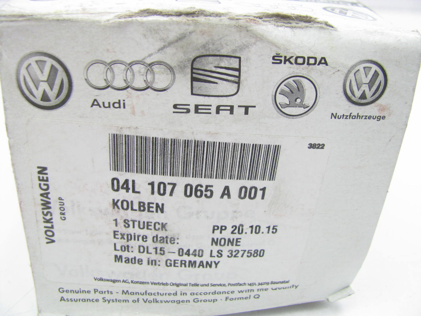 NEW - OEM VW Audi 04L107065A001 Engine Piston 2015-2016 2.0L-L4 TDI
