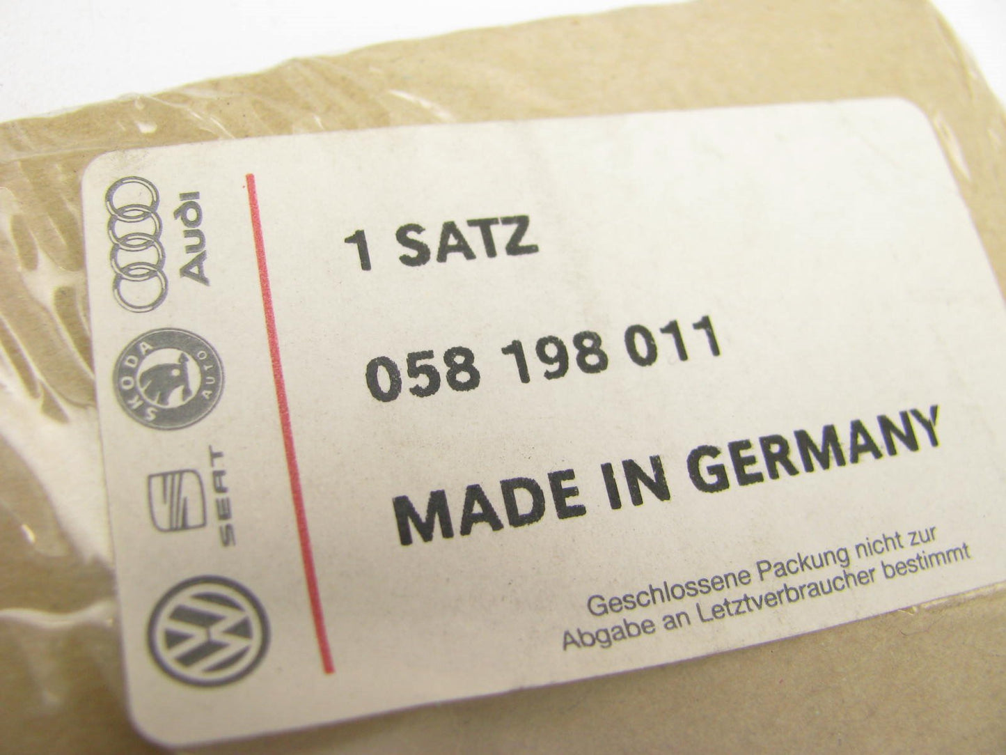 NEW Lower Engine Conversion Gasket Set OEM VW 058198011 - 1997-2004 Audi A4 1.8L