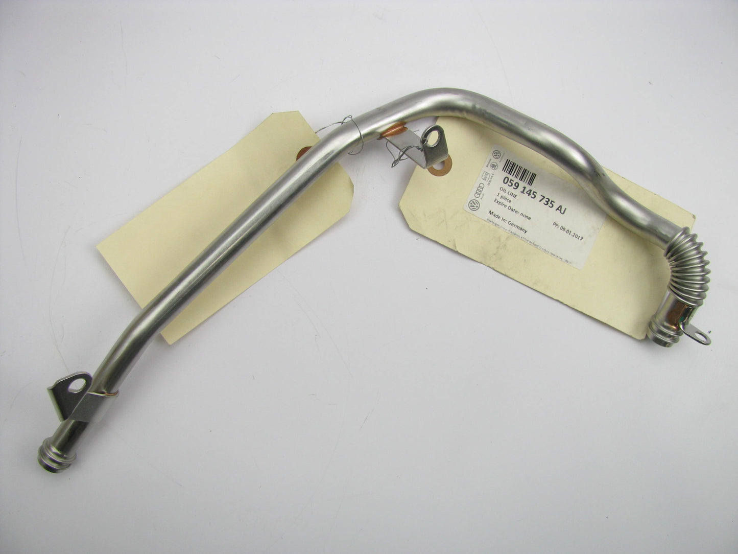 NEW - OEM Turbo Oil Return Line Tube For 2009-2012 Audi Q7 3.0L TDI