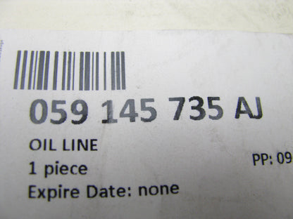 NEW - OEM Turbo Oil Return Line Tube For 2009-2012 Audi Q7 3.0L TDI