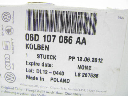NEW - OEM VW Audi 06D107066AA Engine Piston 2006-2009 2.0L-L4 Turbo