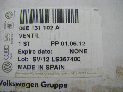 NEW - OEM VW Audi 06E131102A Secondary Air Injection Pump Check Valve