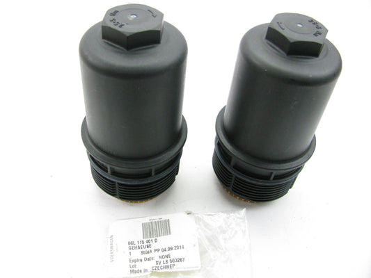 (2) NEW - OEM VW Audi 06L115401D Engine Oil Filter And Housing Cover