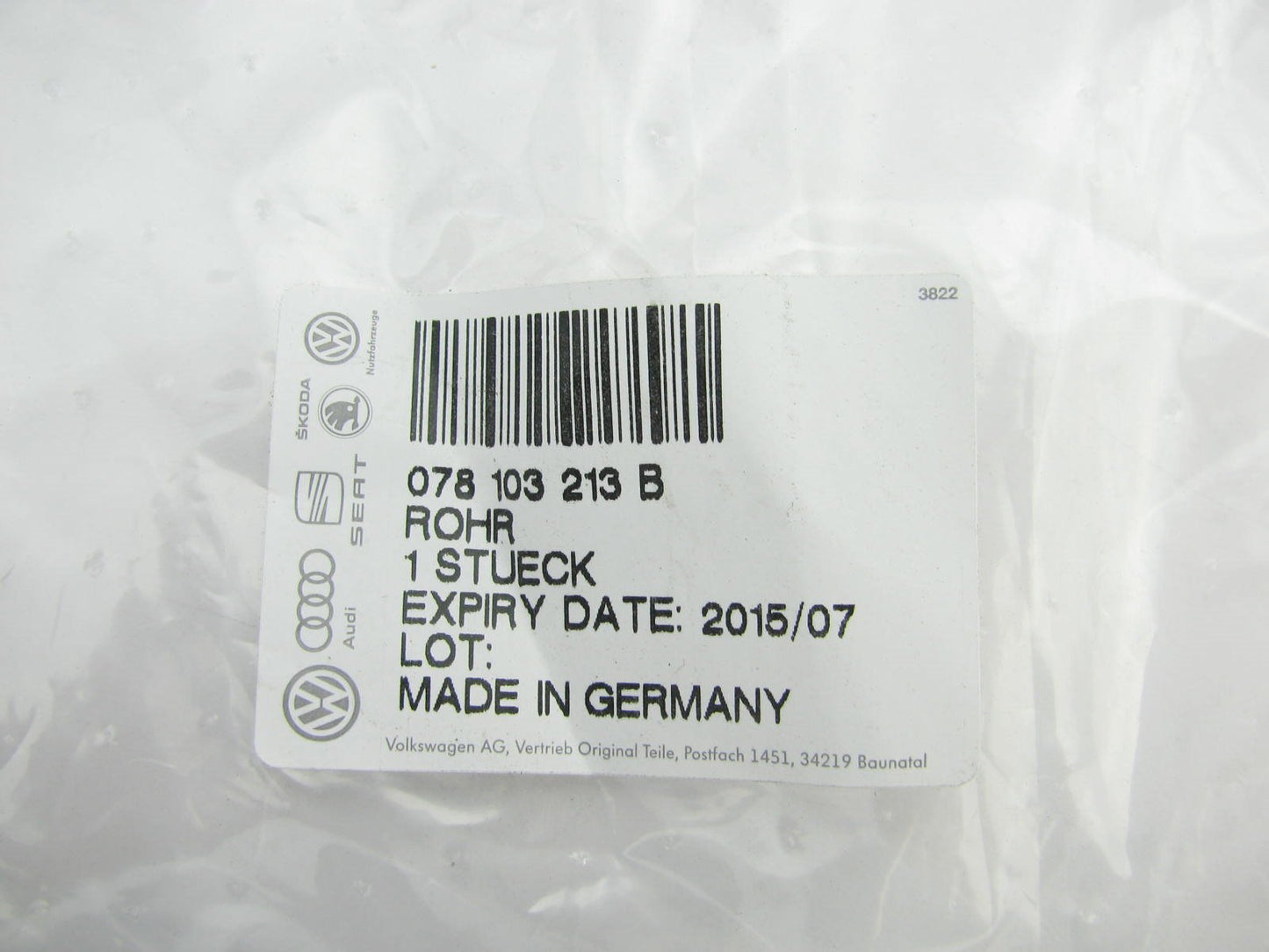 Engine Crankcase Breather PCV Vent Vacuum Hose OEM For 2002-05 VW Passat 2.8L V6
