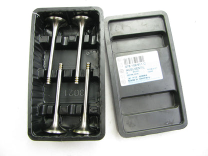 (4) OEM 078109611C EXHAUST Engine Valves 74-91 Vw Audi 1.5L 1.6L 1.7L 1.8L 2.0L