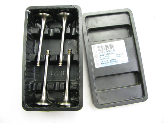 (4) OEM 078109611C EXHAUST Engine Valves 74-91 Vw Audi 1.5L 1.6L 1.7L 1.8L 2.0L