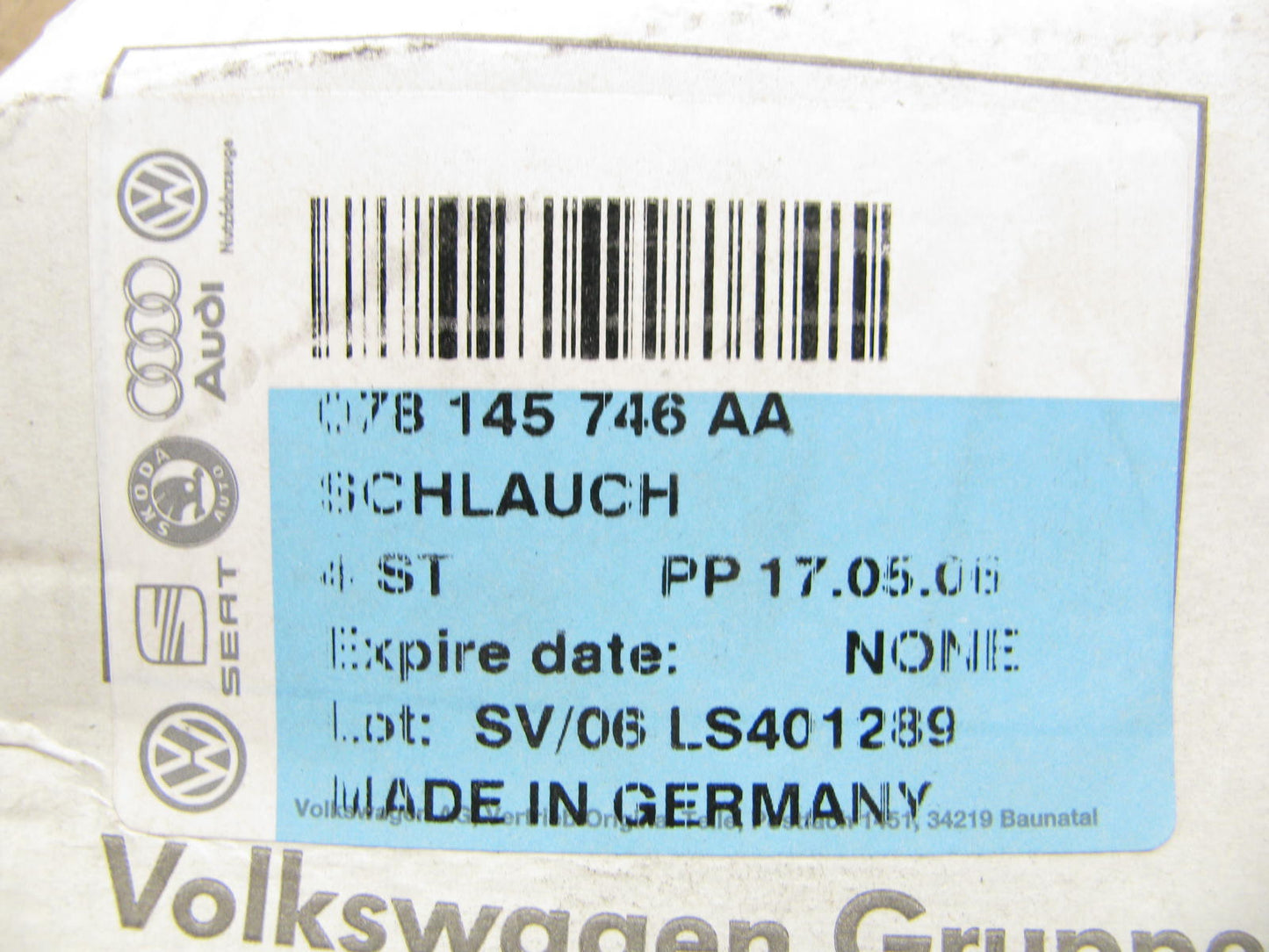 New OEM Audi Turbo Intercooler-Connector Hose Right For Allroad Quattro 01-05
