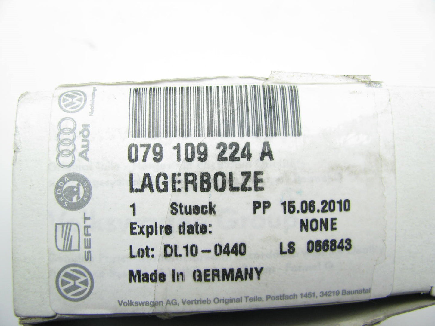 NEW GENUINE OEM 2004-2005 Audi S4 4.2L V8 Left Timing Chain Sprocket Bearing Pin