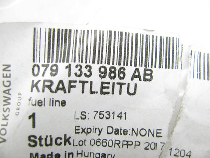 NEW - OEM VW Audi 079133986AB Fuse Line Hose For 2013-2017 S8 A8 4.0L-V8
