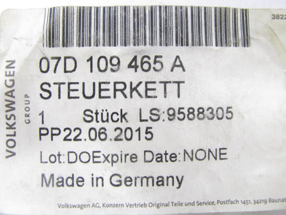 NEW - OEM 07D109465A Lower Engine Timing Chain 2005-14 Audi A8 Quattro 6.0L W12