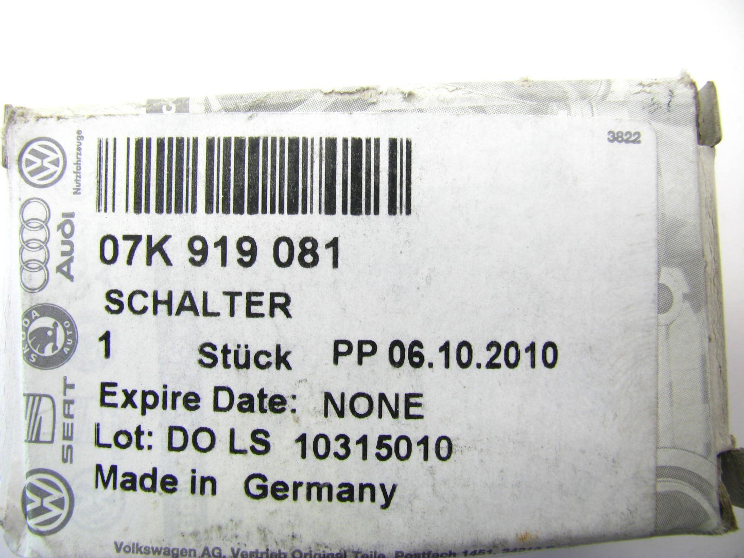 New OEM Engine Oil Pressure Switch Sender For 2012-13 Audi TT Quattro 2.5L Turbo