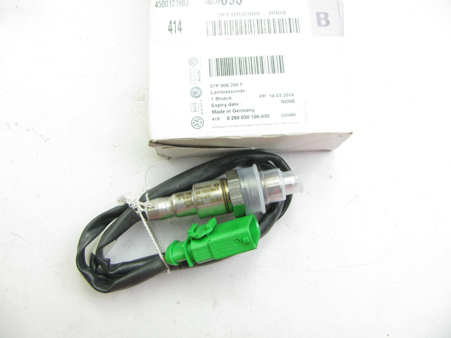 NEW - OEM VWAudi 07P906265F Right Oxygen O2 Sensor 2015-2016 A8 Quattro 6.3L-W12