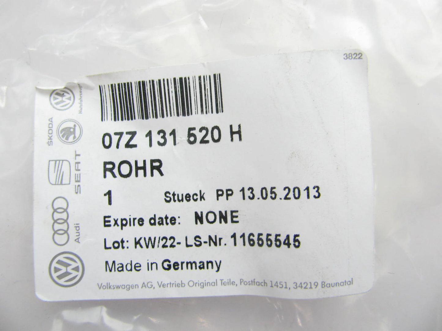 NEW GENUINE EGR System Connector Tube Pipe OEM For 2006-07 VW Touareg TDI DIESEL