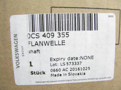 NEW OEM Audi 0CS409355 Axle Flange Shaft (front Left / Drivers Side)