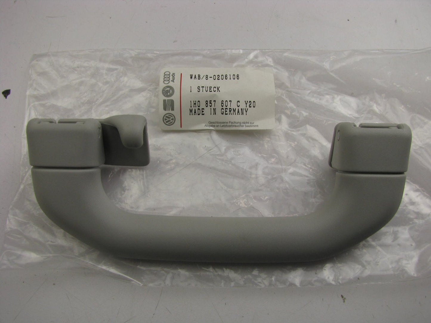NEW GENUINE VW Interior Grab Handle Pearl Gray Color OEM For 1993-96 Golf, Jetta