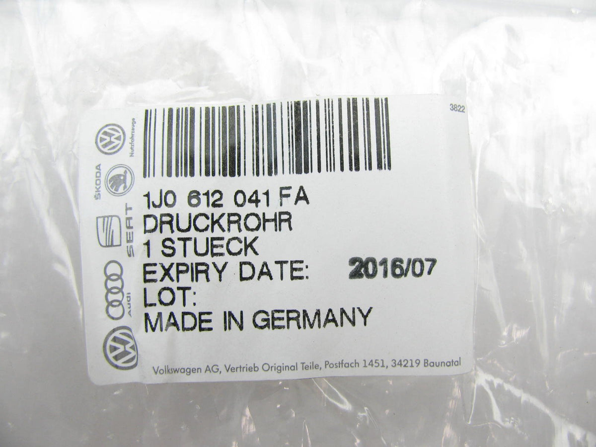 NEW OEM VW 1J0612041FA Brake Booster Vacuum Hose Line Tube With Non Return Valve