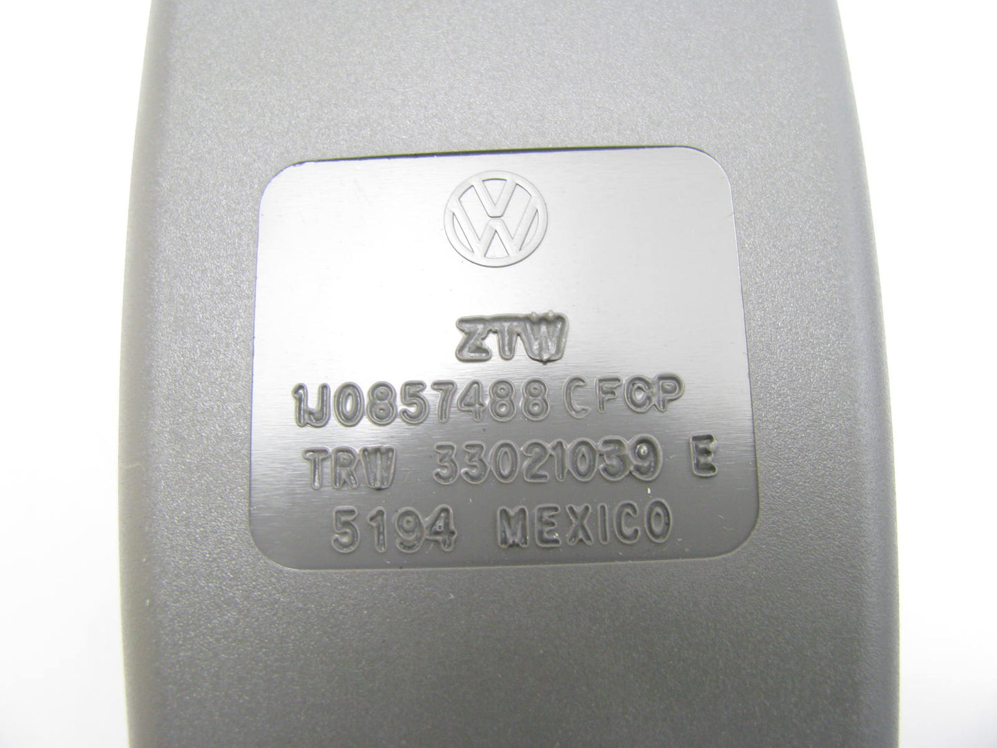 NEW GENUINE OEM VW Audi 1J0857488C Rear Left Seat Belt Buckle Gray