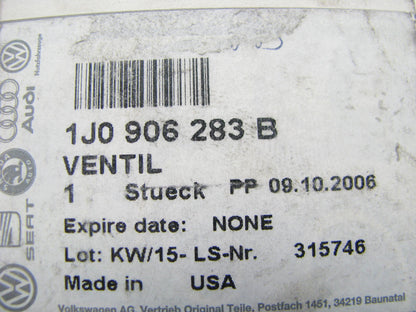 NEW OEM Audi 1J0906283B Secondary Air Injection Solenoid EGR Vacuum Delay Valve
