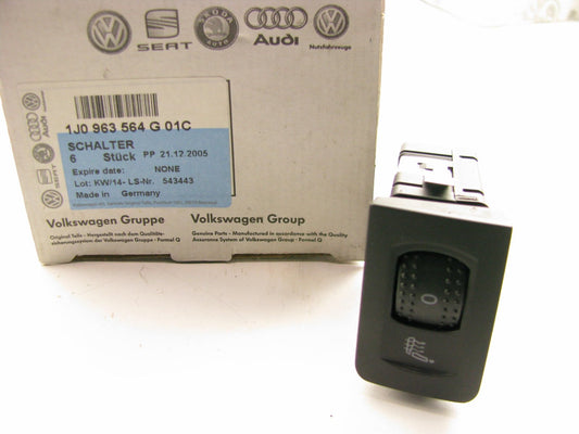 NEW - OEM VW Audi 1J0963564G 01C Front Right Side Heated Seat Switch BLACK