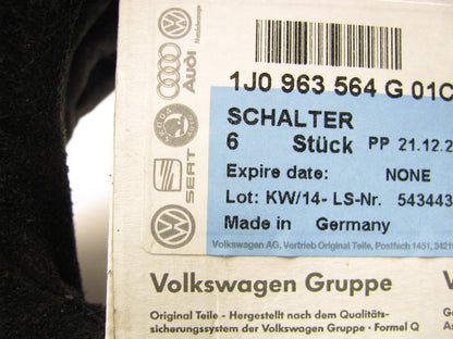 NEW - OEM VW Audi 1J0963564G 01C Front Right Side Heated Seat Switch BLACK