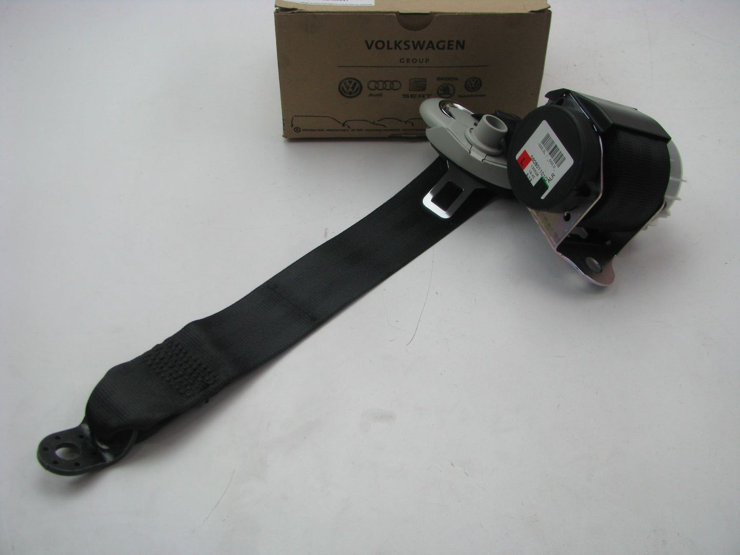 NEW - OEM VW 1J6857805GHCP Rear Right Outer Seat Belt Assembly