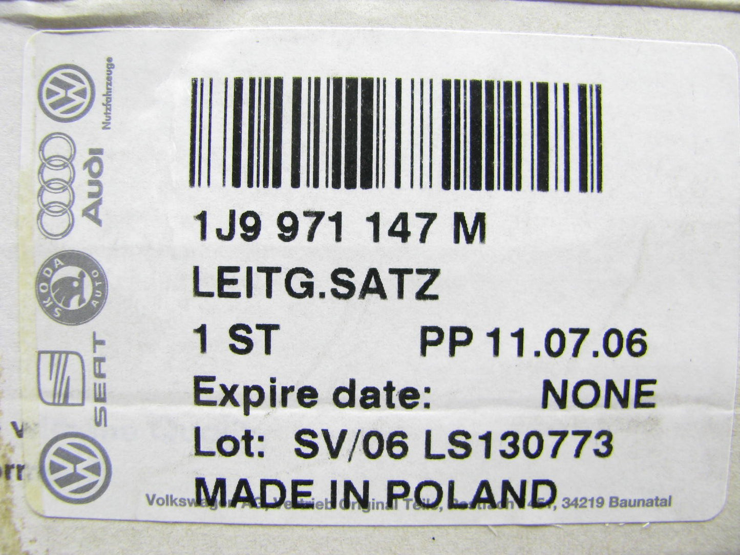 NEW Liftgate Hatch Wire Wiring Harness OEM 2003-2006 VW Jetta WAGON 1J9971147M
