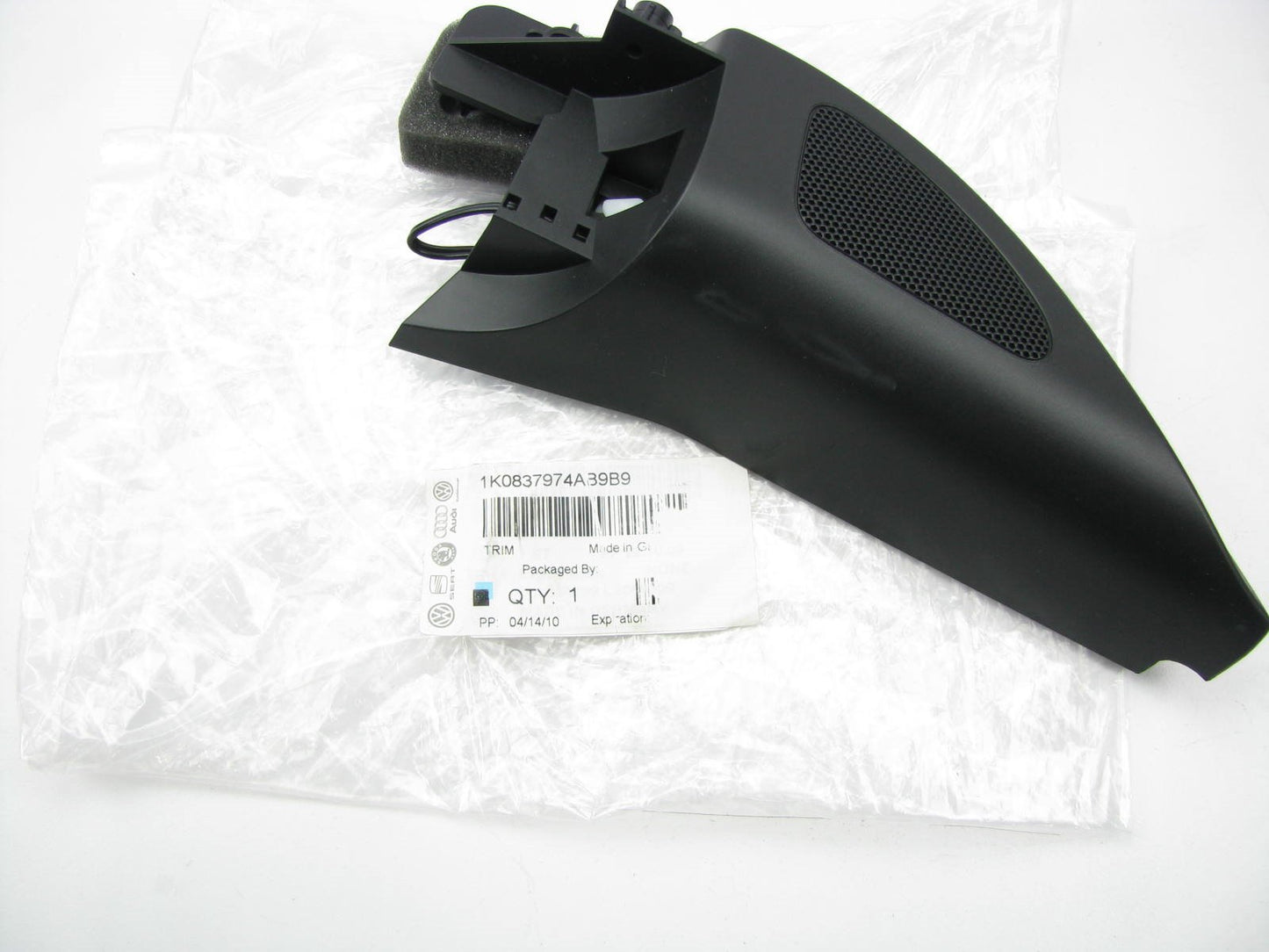 New Front Right Side Door Inner Quadrant Mirror Cover Tweeter OEM 1K0837974AB9B9
