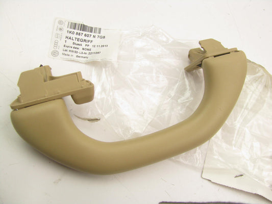 NEW - OEM 1K0857607N7G8 Rear Roof Assit Grab Handle, Beige For Volkswagen