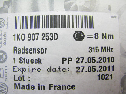 NEW GENUINE OEM TPMS Tire Pressure Monitor Sensor For Audi Volkswagen 1K0907253D