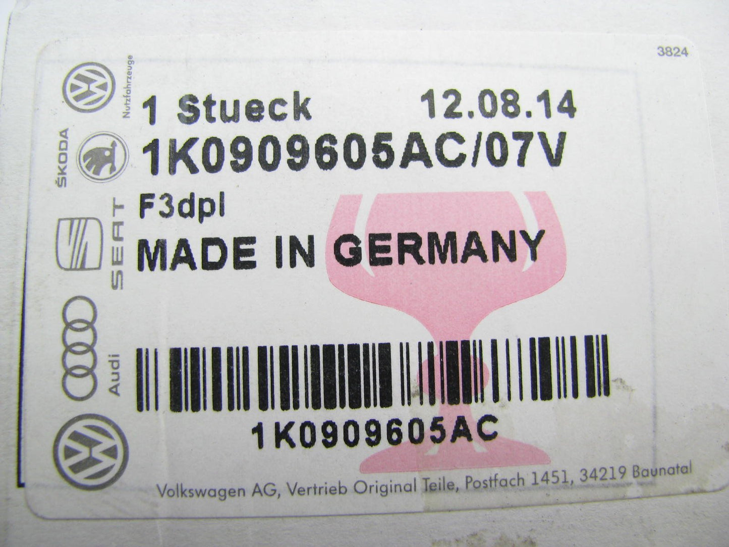 NEW - OEM Control Module For 2008-09 VW Jetta 1K0909605AC07V