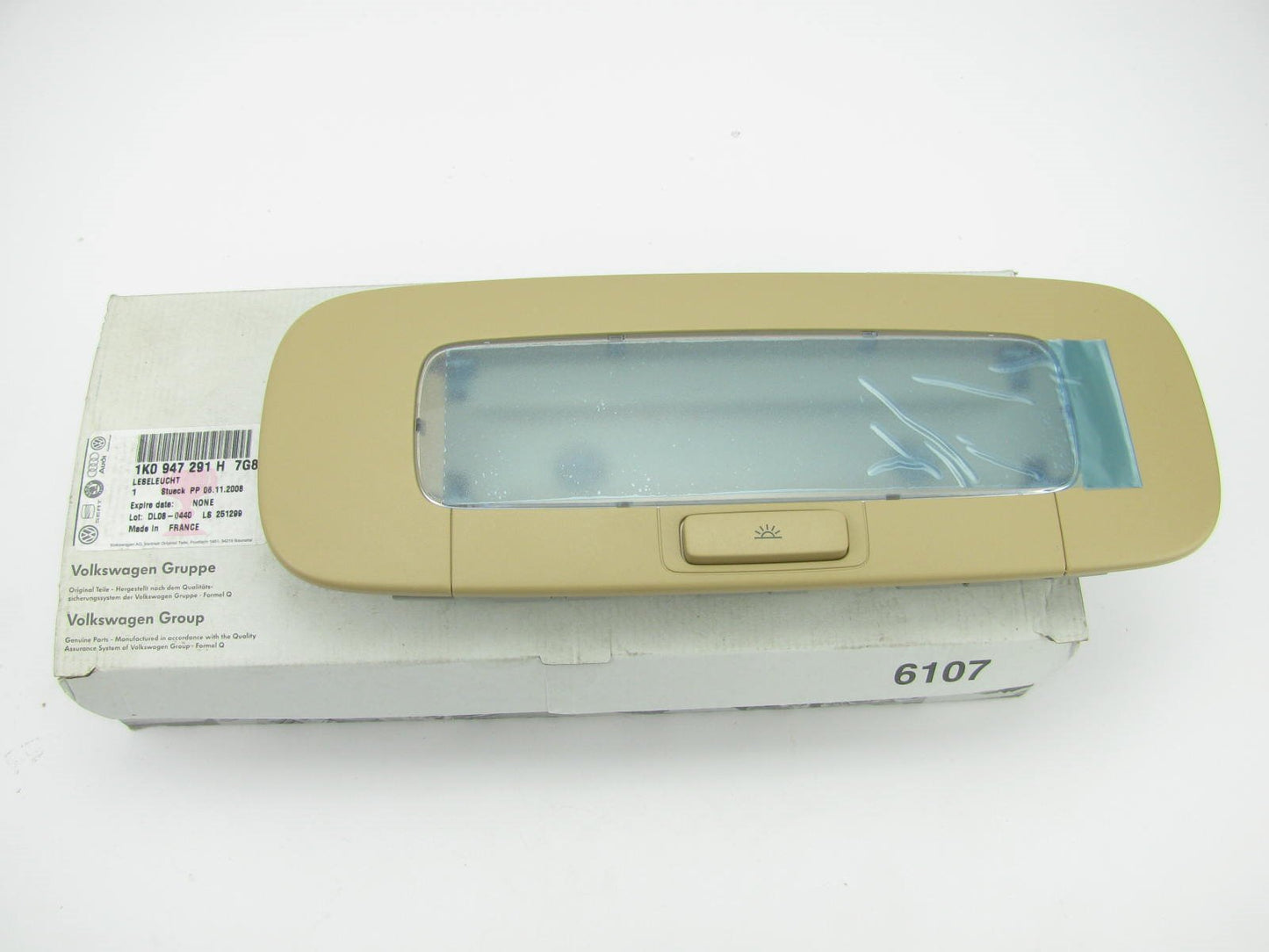 REAR Beige Overhead Map Light Dome Lamp OEM 05-10 VW Jetta, 06-09 Passat